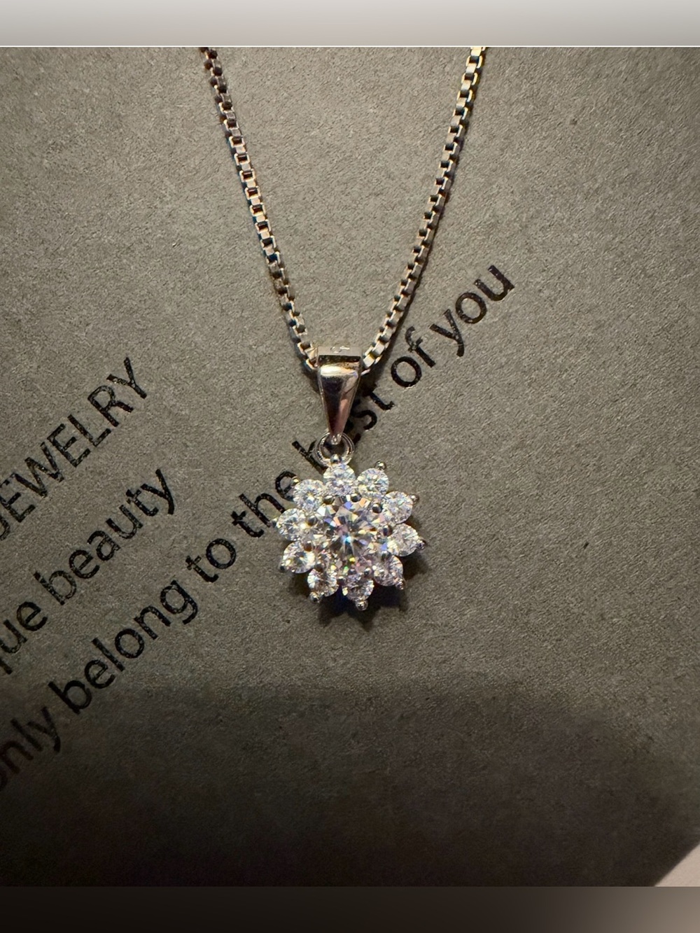 1/2CT Round Cut Moissanite Certified Necklace 925 Sterling Silver